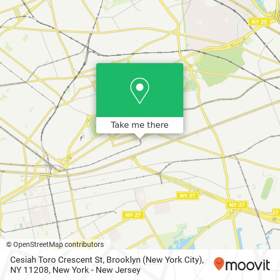 Cesiah Toro Crescent St, Brooklyn (New York City), NY 11208 map