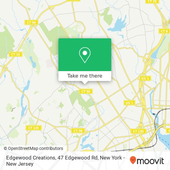 Mapa de Edgewood Creations, 47 Edgewood Rd