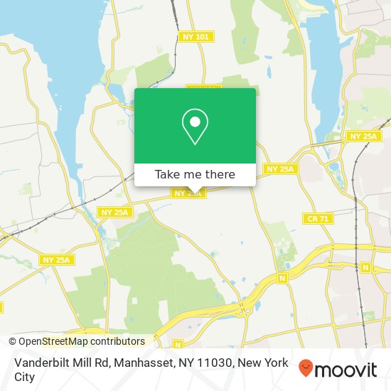 Mapa de Vanderbilt Mill Rd, Manhasset, NY 11030