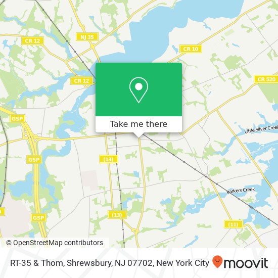Mapa de RT-35 & Thom, Shrewsbury, NJ 07702