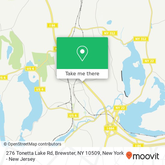 276 Tonetta Lake Rd, Brewster, NY 10509 map