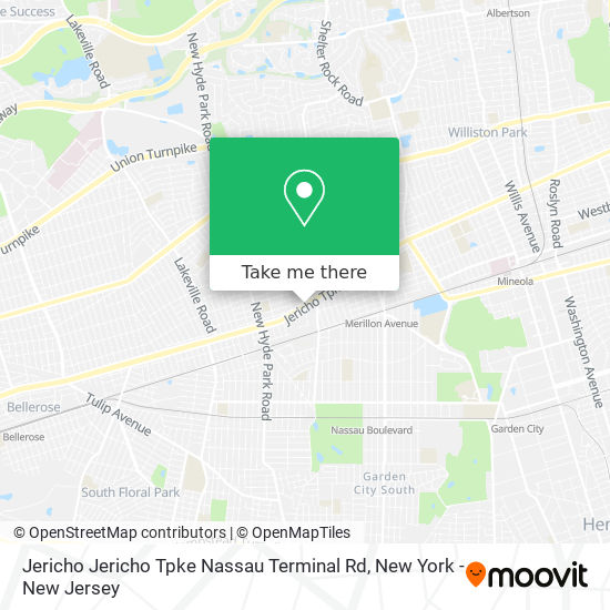 Mapa de Jericho Jericho Tpke Nassau Terminal Rd