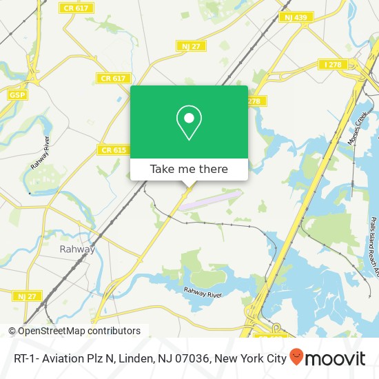 RT-1- Aviation Plz N, Linden, NJ 07036 map