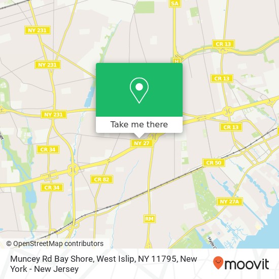 Muncey Rd Bay Shore, West Islip, NY 11795 map