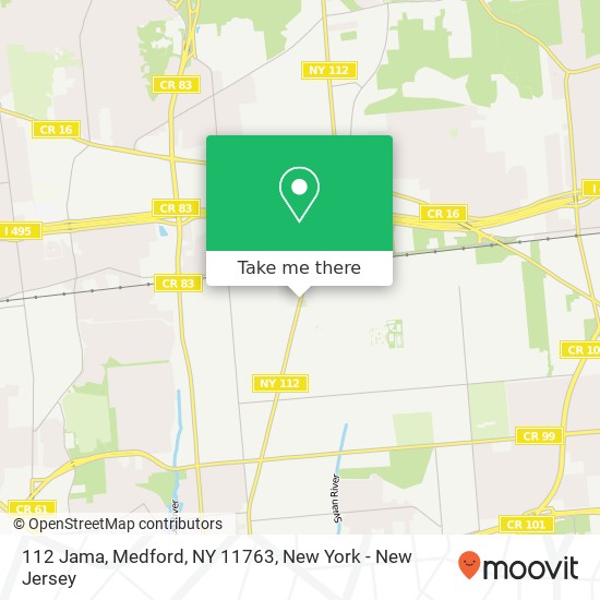 Mapa de 112 Jama, Medford, NY 11763