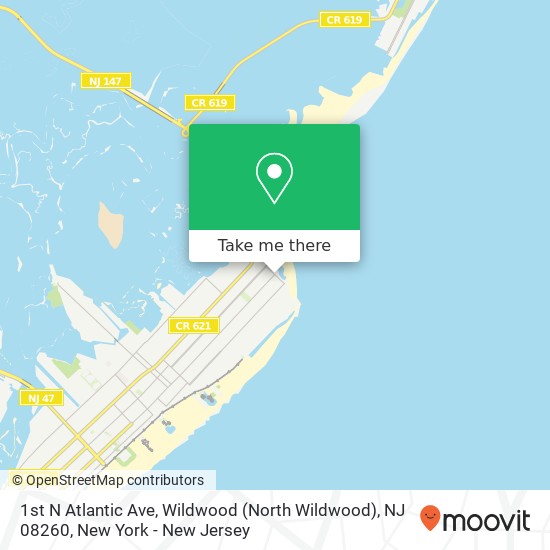 1st N Atlantic Ave, Wildwood (North Wildwood), NJ 08260 map