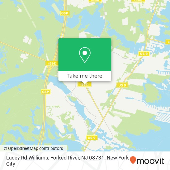 Lacey Rd Williams, Forked River, NJ 08731 map