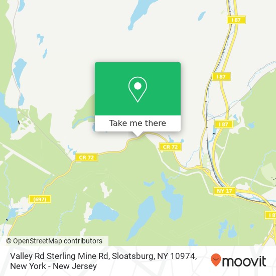 Valley Rd Sterling Mine Rd, Sloatsburg, NY 10974 map