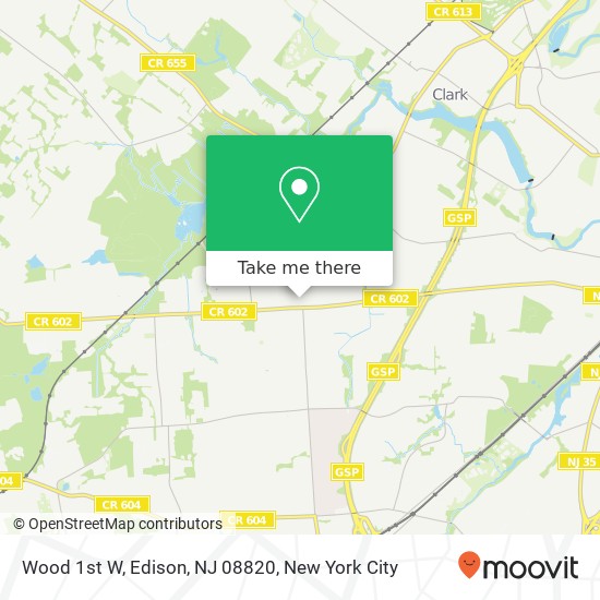 Wood 1st W, Edison, NJ 08820 map