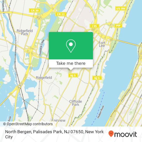 North Bergen, Palisades Park, NJ 07650 map