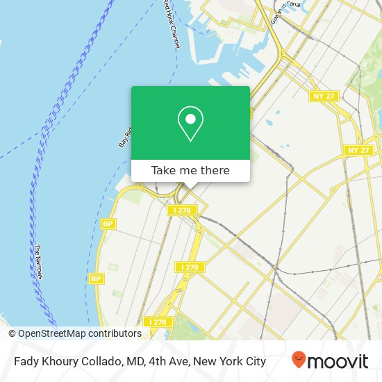 Fady Khoury Collado, MD, 4th Ave map
