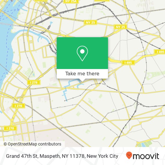 Mapa de Grand 47th St, Maspeth, NY 11378