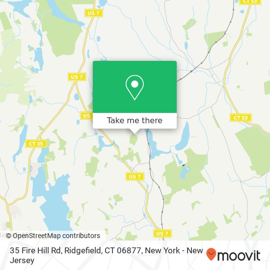 Mapa de 35 Fire Hill Rd, Ridgefield, CT 06877