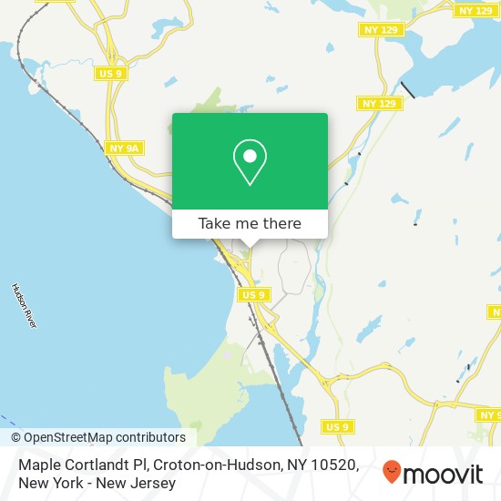 Mapa de Maple Cortlandt Pl, Croton-on-Hudson, NY 10520