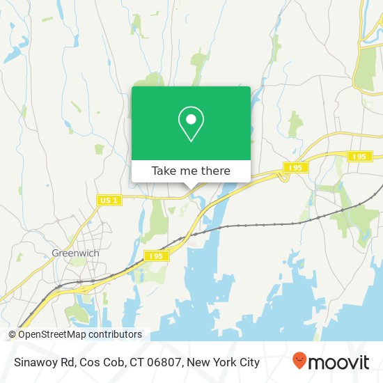 Mapa de Sinawoy Rd, Cos Cob, CT 06807