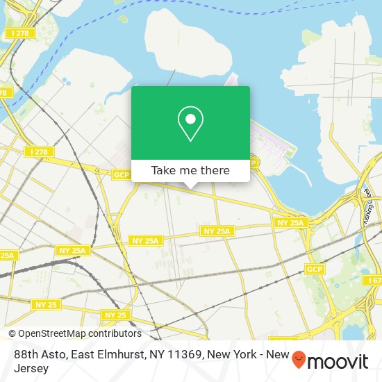 88th Asto, East Elmhurst, NY 11369 map