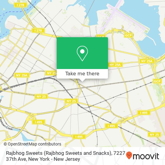 Mapa de Rajbhog Sweets (Rajbhog Sweets and Snacks), 7227 37th Ave
