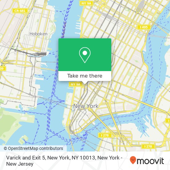 Varick and Exit 5, New York, NY 10013 map