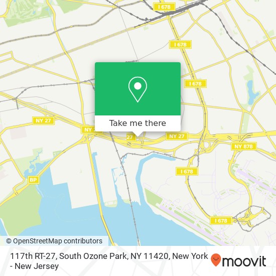 Mapa de 117th RT-27, South Ozone Park, NY 11420