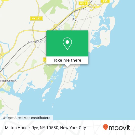 Milton House, Rye, NY 10580 map