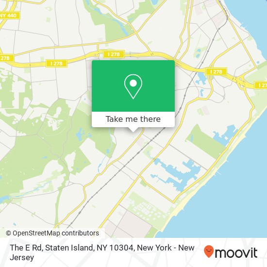The E Rd, Staten Island, NY 10304 map