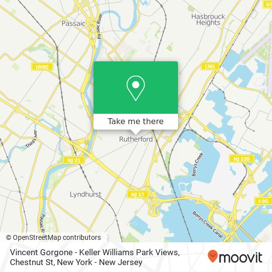 Vincent Gorgone - Keller Williams Park Views, Chestnut St map