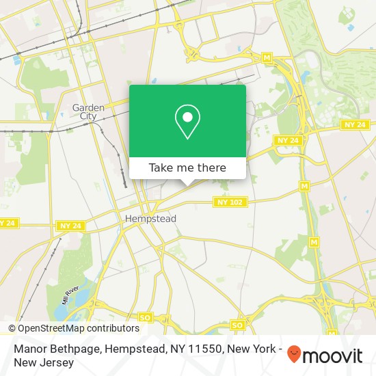 Manor Bethpage, Hempstead, NY 11550 map