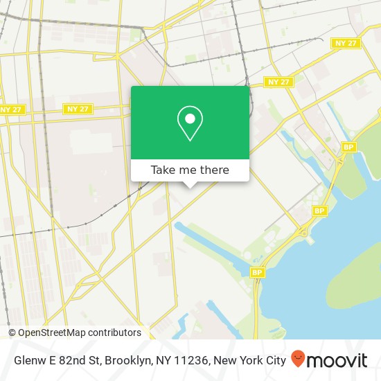 Glenw E 82nd St, Brooklyn, NY 11236 map