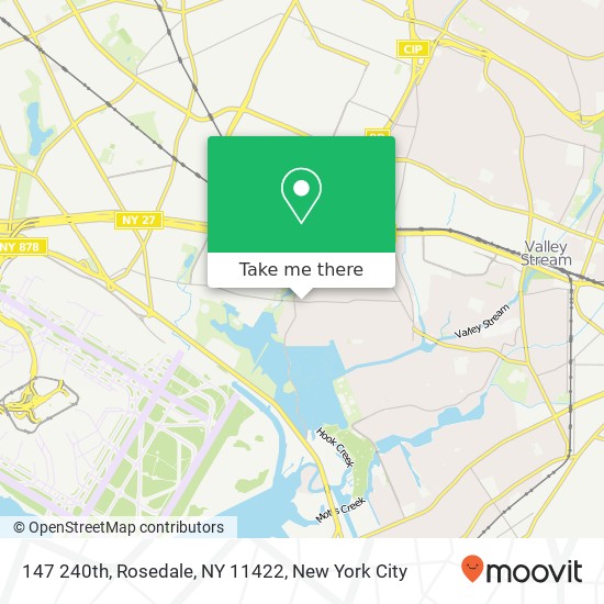 Mapa de 147 240th, Rosedale, NY 11422