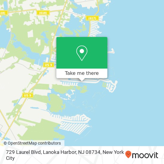 729 Laurel Blvd, Lanoka Harbor, NJ 08734 map