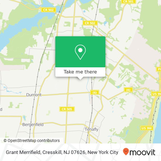 Mapa de Grant Merrifield, Cresskill, NJ 07626