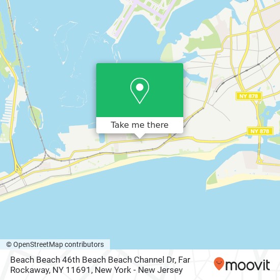 Mapa de Beach Beach 46th Beach Beach Channel Dr, Far Rockaway, NY 11691