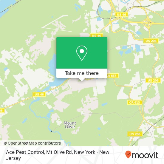 Mapa de Ace Pest Control, Mt Olive Rd