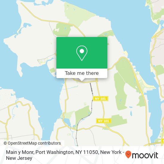 Mapa de Main y Monr, Port Washington, NY 11050