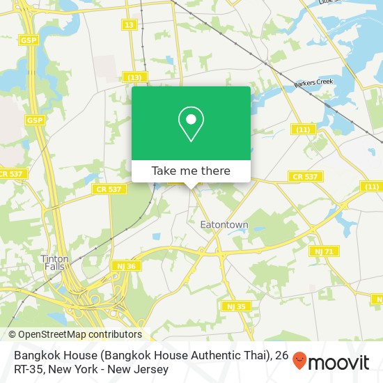 Bangkok House (Bangkok House Authentic Thai), 26 RT-35 map