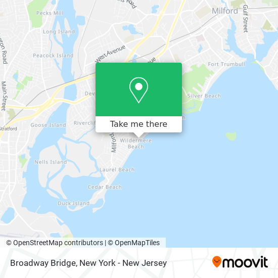 Broadway Bridge map