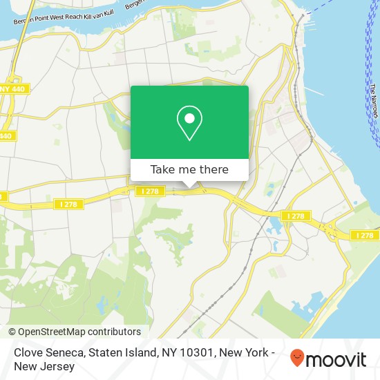 Clove Seneca, Staten Island, NY 10301 map