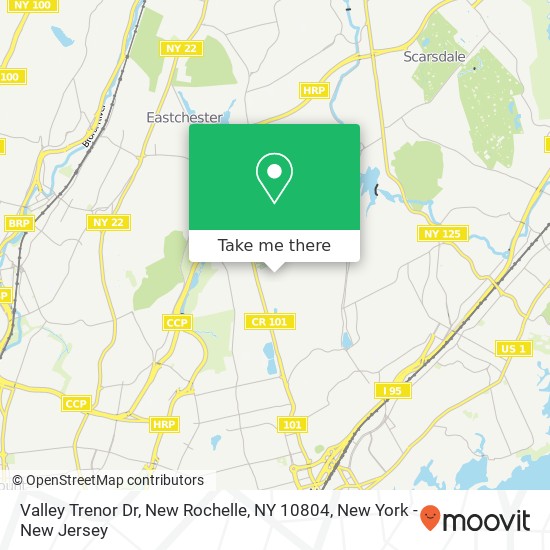 Valley Trenor Dr, New Rochelle, NY 10804 map