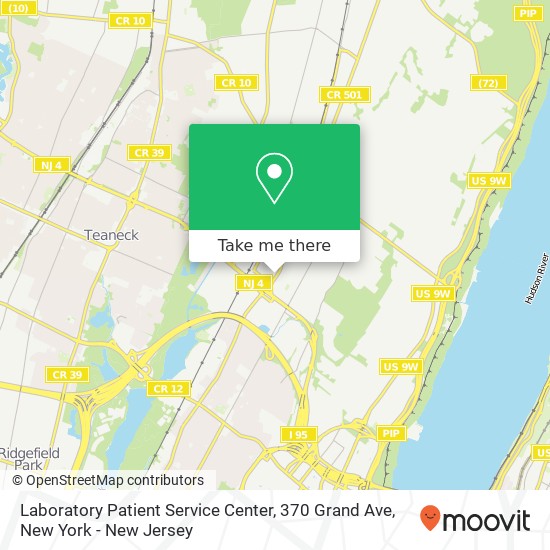 Mapa de Laboratory Patient Service Center, 370 Grand Ave