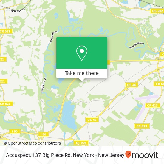 Mapa de Accuspect, 137 Big Piece Rd