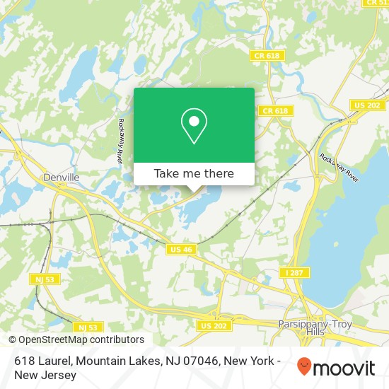 618 Laurel, Mountain Lakes, NJ 07046 map