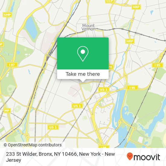 Mapa de 233 St Wilder, Bronx, NY 10466