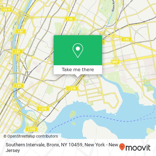 Southern Intervale, Bronx, NY 10459 map