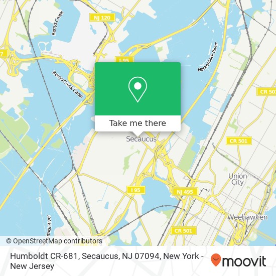 Humboldt CR-681, Secaucus, NJ 07094 map