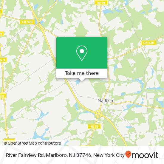 River Fairview Rd, Marlboro, NJ 07746 map
