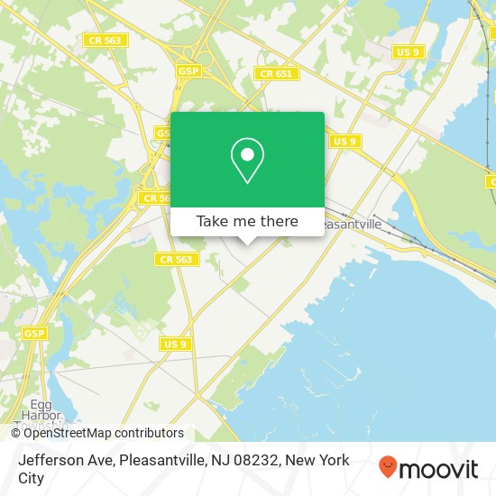 Jefferson Ave, Pleasantville, NJ 08232 map