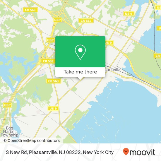 Mapa de S New Rd, Pleasantville, NJ 08232