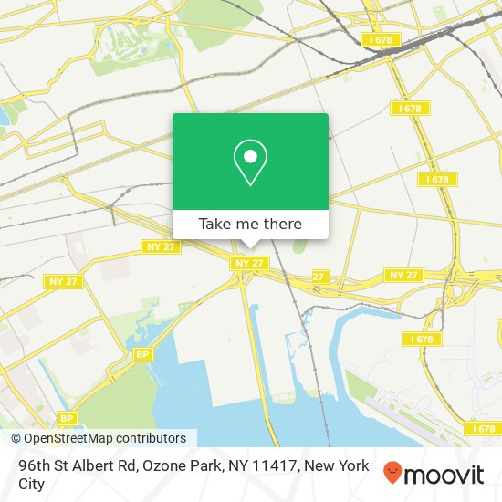 Mapa de 96th St Albert Rd, Ozone Park, NY 11417