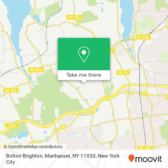 Mapa de Bolton Brighton, Manhasset, NY 11030