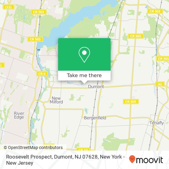 Roosevelt Prospect, Dumont, NJ 07628 map